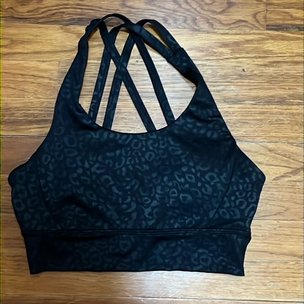 BuffBunny Black Leopard Sports Bra